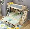 Full Stairway with drawers step trundle wood kids bunk bed