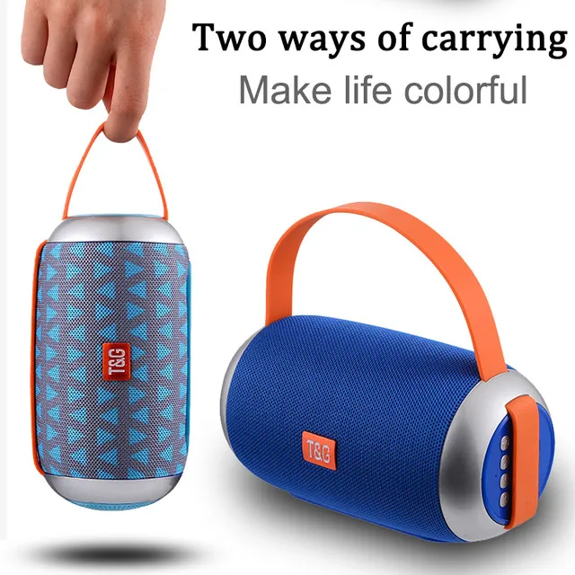 TG112 Column Waterproof 10W Loudspeaker Bass Outdoor Sports Soundbar Music Bluetooth 5.0 Speaker Portable Wireless Speaker - ANKUX.COM