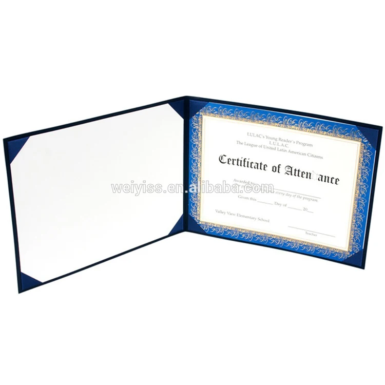 Graduation Certificate Holder Classical Black Leather Diploma Holder ...