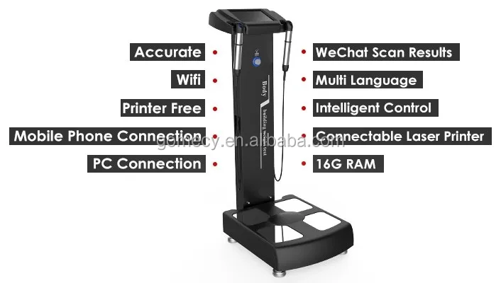 Newest measuring height scale body fat analyzer with printer