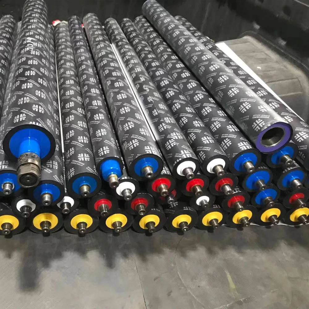 Rubber Coated Conveyor Drive Roller With Best Service Offset Printing