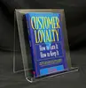 Customized Clear Acrylic Brochure Stand Plastic Magazine Holder Rack