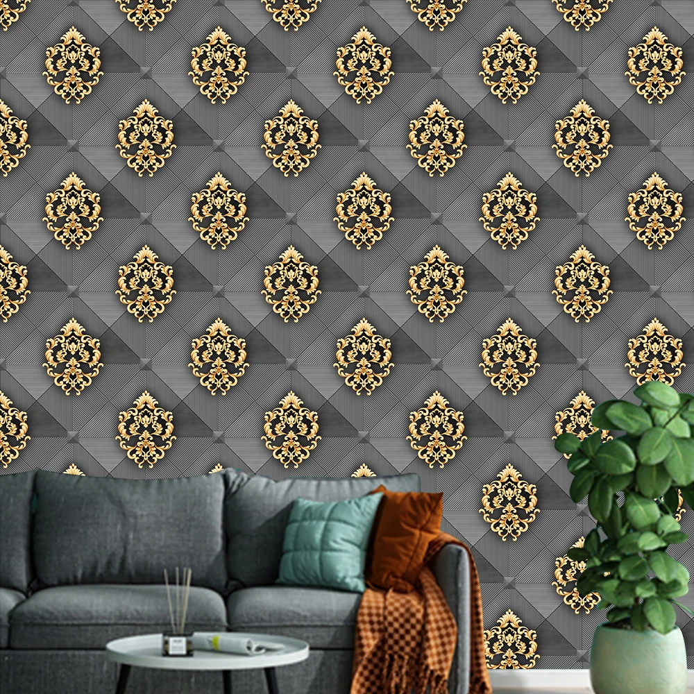 European Style Damascus Wallpaper 3d Embossed Flowers Pvc Wall Paper Luxury  Home Decor Wall Covering - Buy Damascus Wallpaper,Wallpapers%2fwall+coating, Wallpapers/wall Coating Product on 