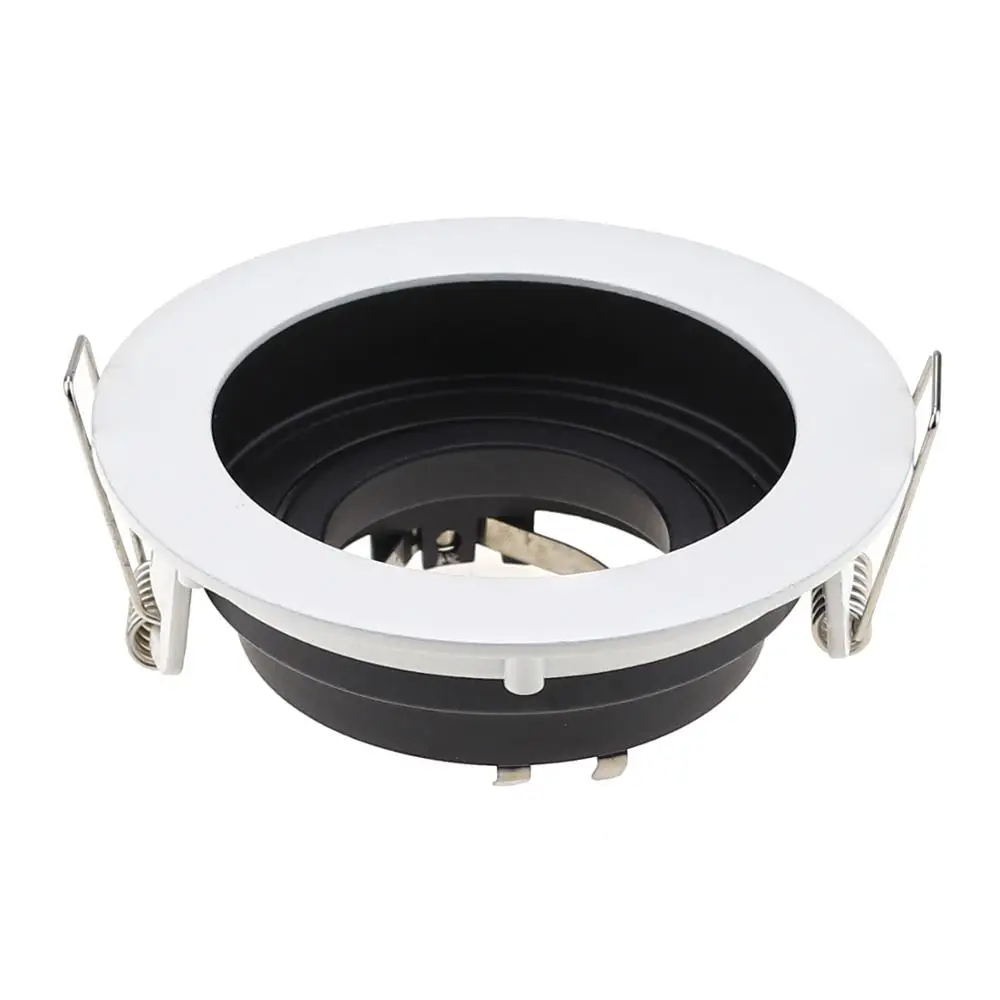 Zinc Alloy Round Adjustable Ceiling Downlight Light Frame MR16 Lighting Fixture GU10 Lamp Fitting Led Spotlight Housing