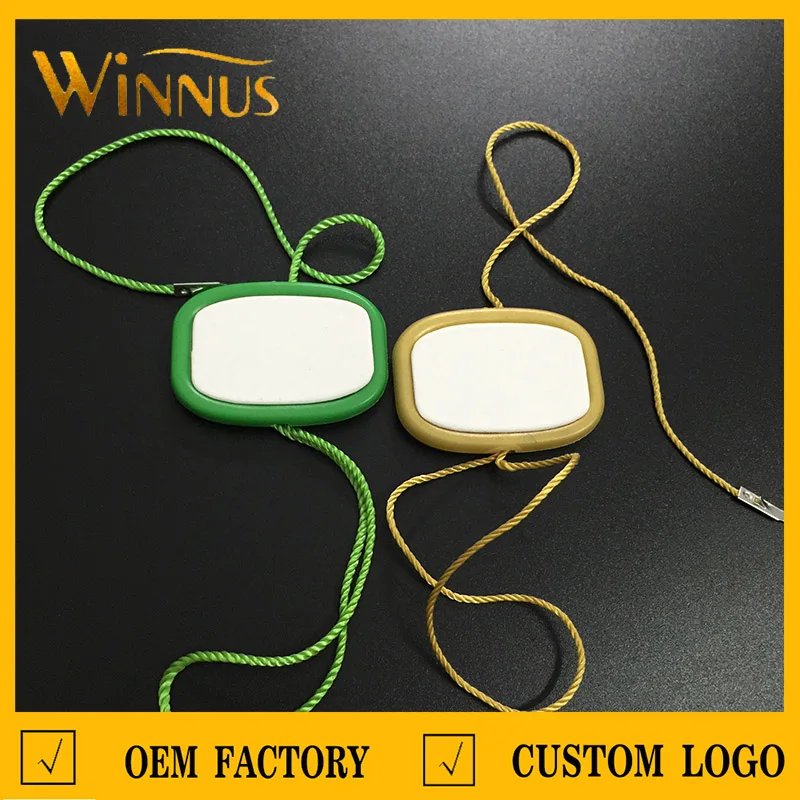 Custom Logo Name Elastic String Plastic Embossed Seal Tags Buy