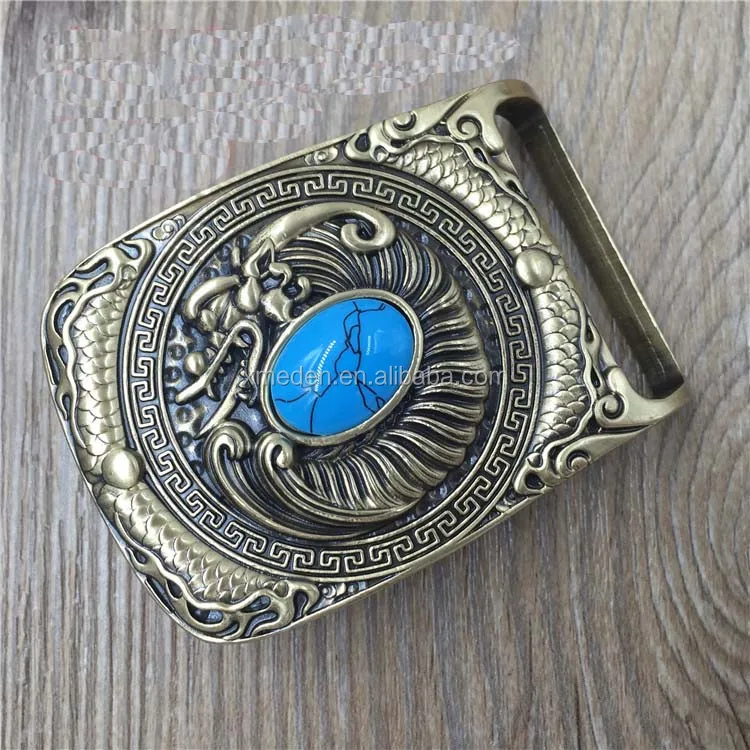 Diy Handy 40mm Solid Brass Gem Stone 