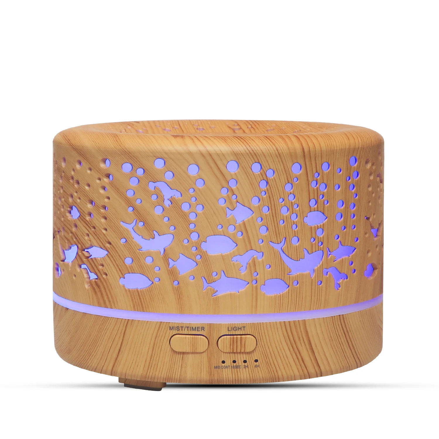 2020 New 500ml Wood Grain Aroma Diffuser For Festival Gift 7 Color