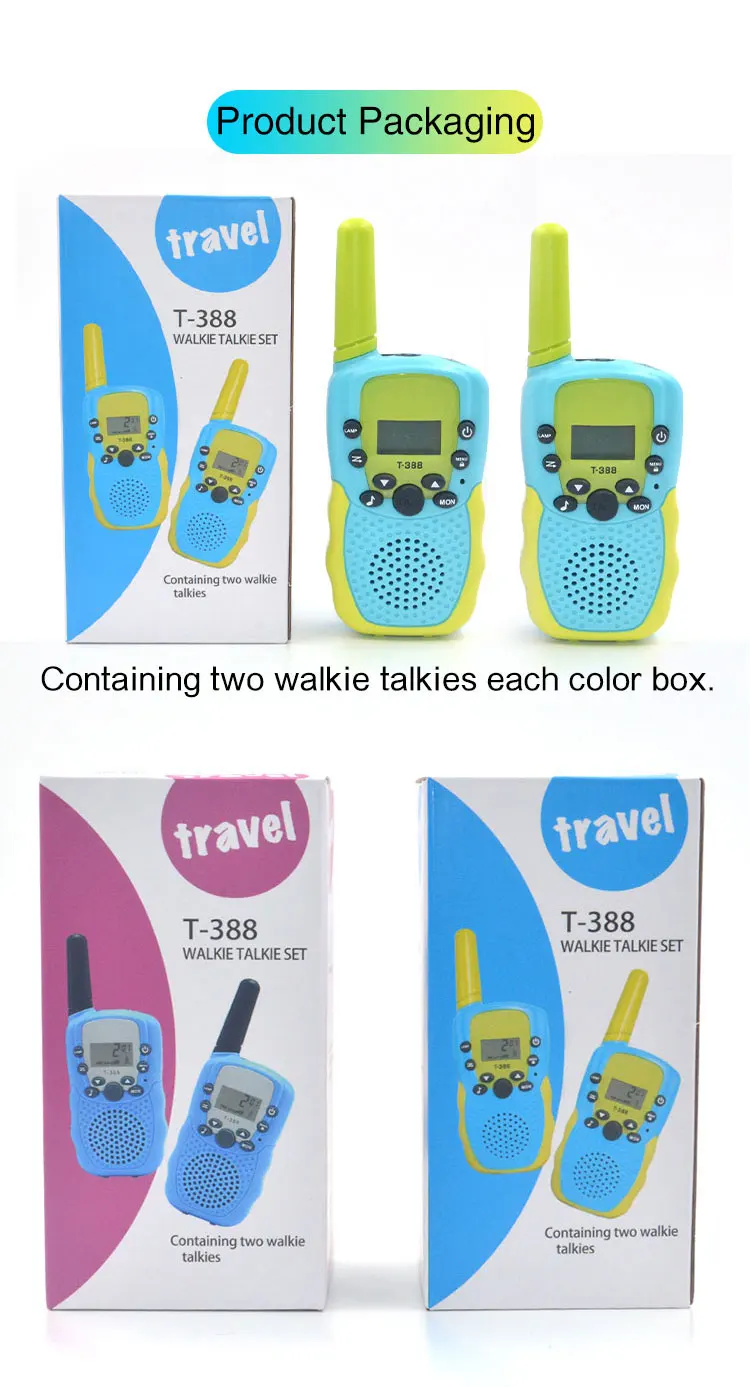 Kids Walkie Talkie Toy Walkie Talkie for Kids 3 Miles Range 22 Channels Built in Flash Light