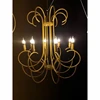 LDJ1139 8 arms painting gold chandelier light party decorations hanging light wedding