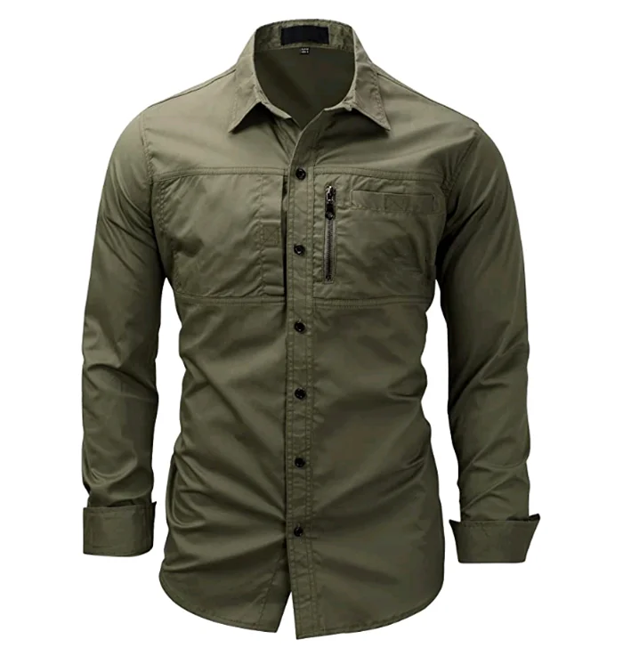 Venta al por mayor camisa verde militar Compre online los verde militar | Camisas verdes militar, Camisa verde, Ropa