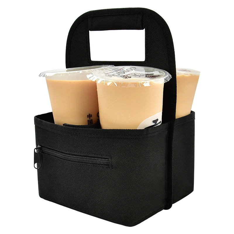 Portable Drink Carrier, Reusable 6 Cup Caddy