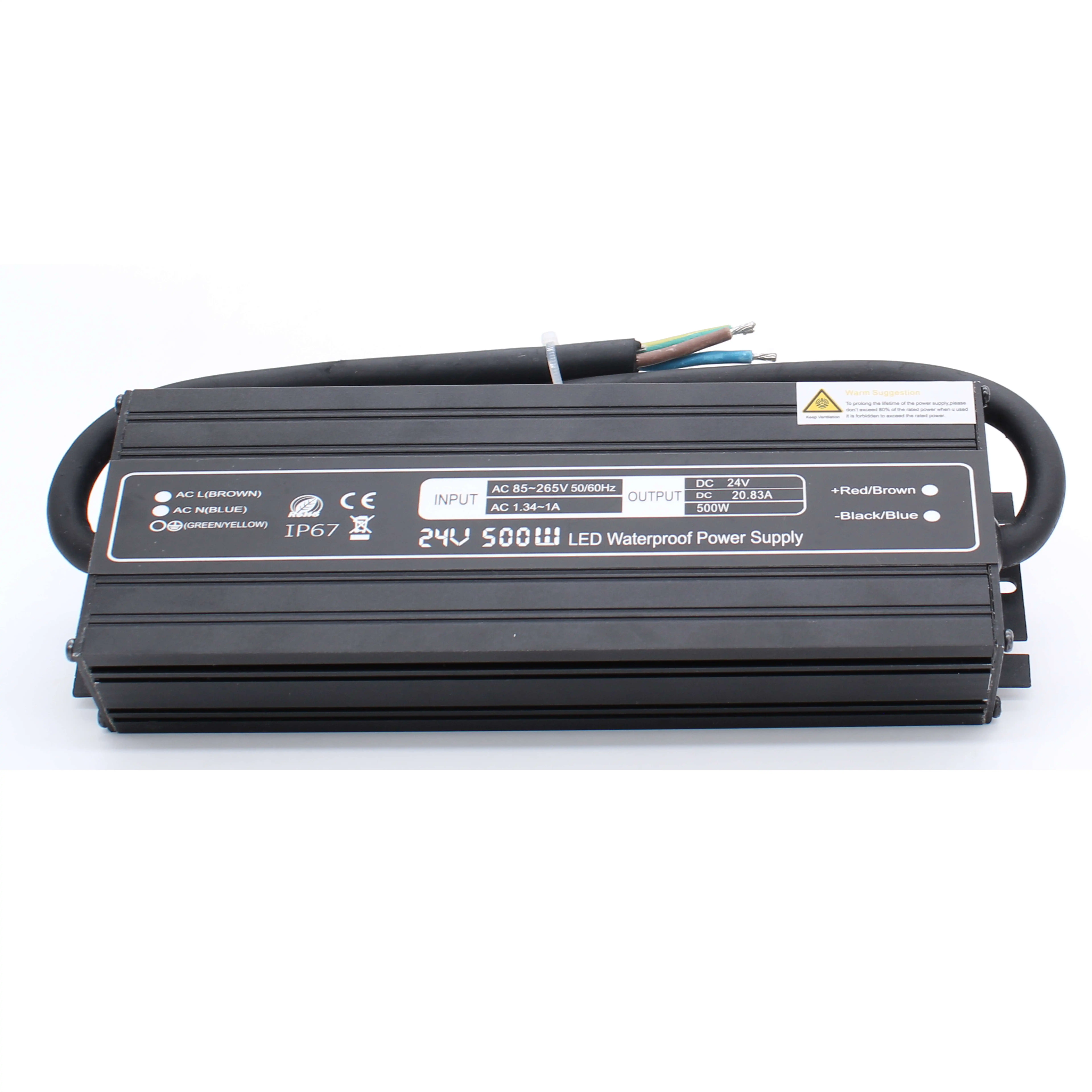 24v dc input Power Supply Constant Voltage type LED Driver 500W for Light strip