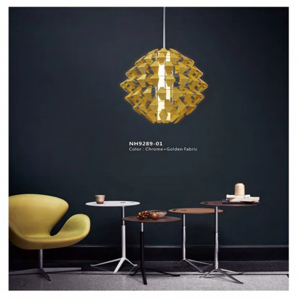 Indoor lighting art deco fabric chandelier lights