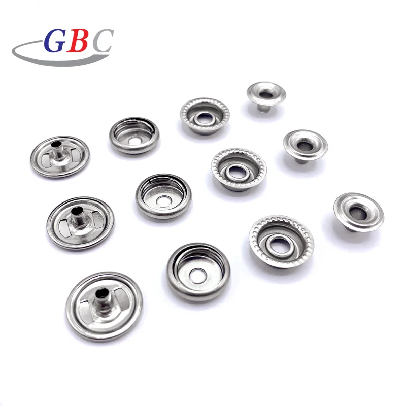 Nickel Silver Color 24l Metal Press Snap Button - Buy Press Snap Button ...