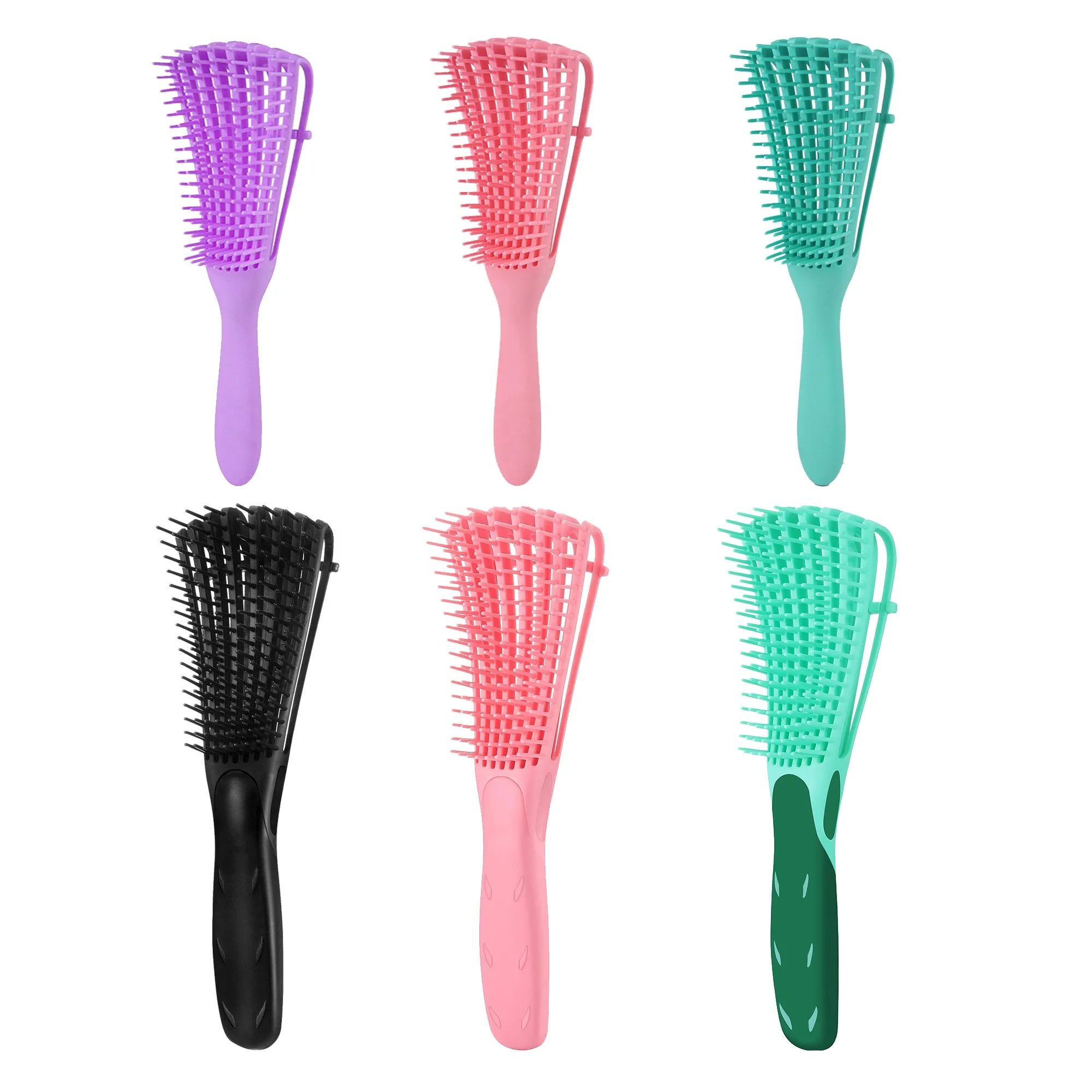 Hair Extension Professional Vent Brush Custom Plastic Wet Octopus 