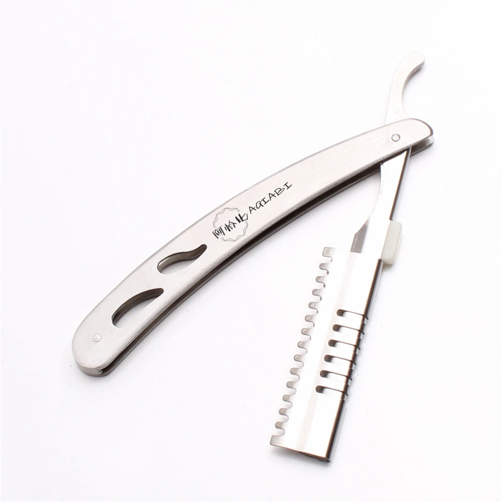 Stainless Steel Professional Sharp Barber Razor Blade Hair Cut Razors Cutting Thinning Knife