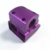 China anodized aluminum CNC machining aluminum block by highlight process