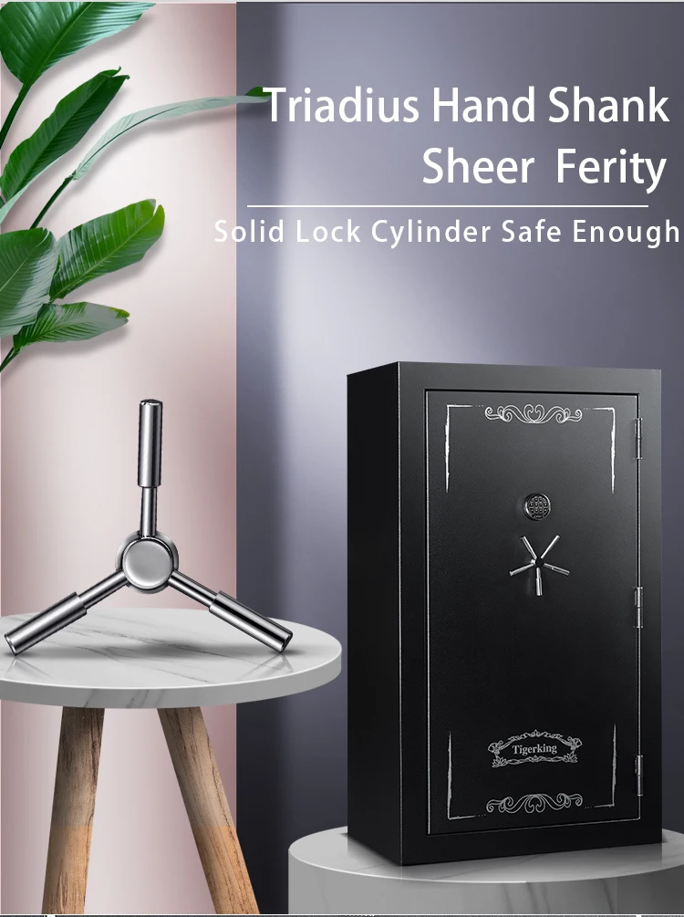 Adjustable Shelves Ul Approved Electronic Lock Fireproof Safes Guns Box