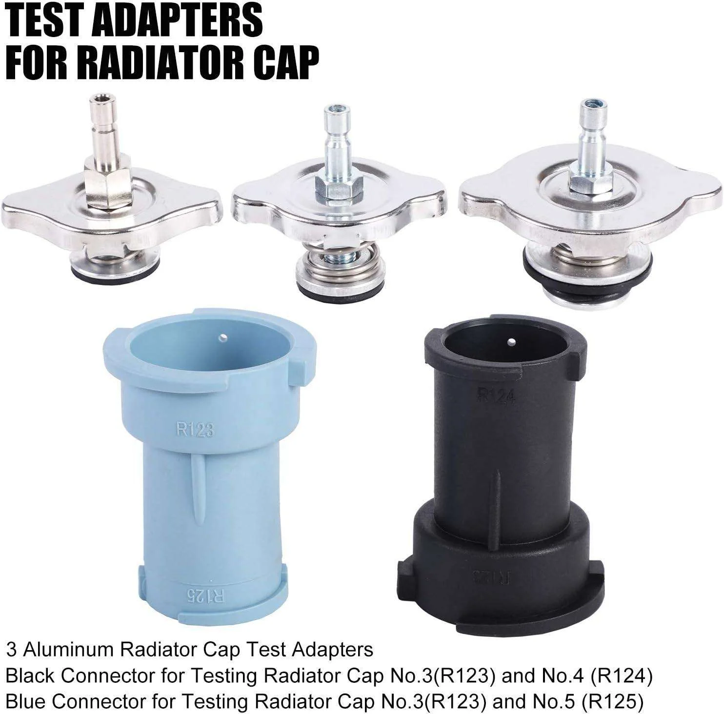 Car Coolant Radiator Pressure Tester Kit - Leak Detector