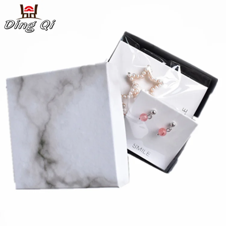 Luxury custom small cardboard jewelry storage display gift packaging box with logo