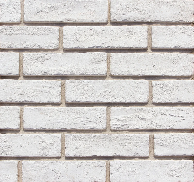 pure white brick