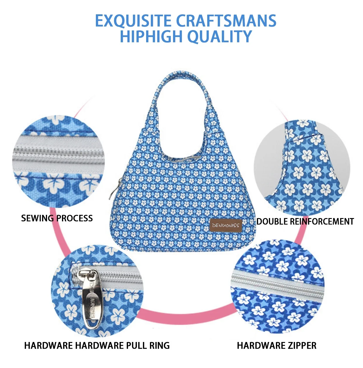 Ice Cream Carry Bag Thermal Messenger Dual Compartment Insulated Lunch