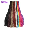 private label Long thin Zizi Box Braids With Thin Hair 28inch Micro Knot Zizi Braids Crochet Hair Extensions Crochet Braid