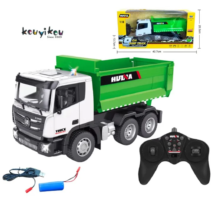 Kyk New 2022 Huina 1556 1/18 Scale Rc Dump Truck Remote Control ...