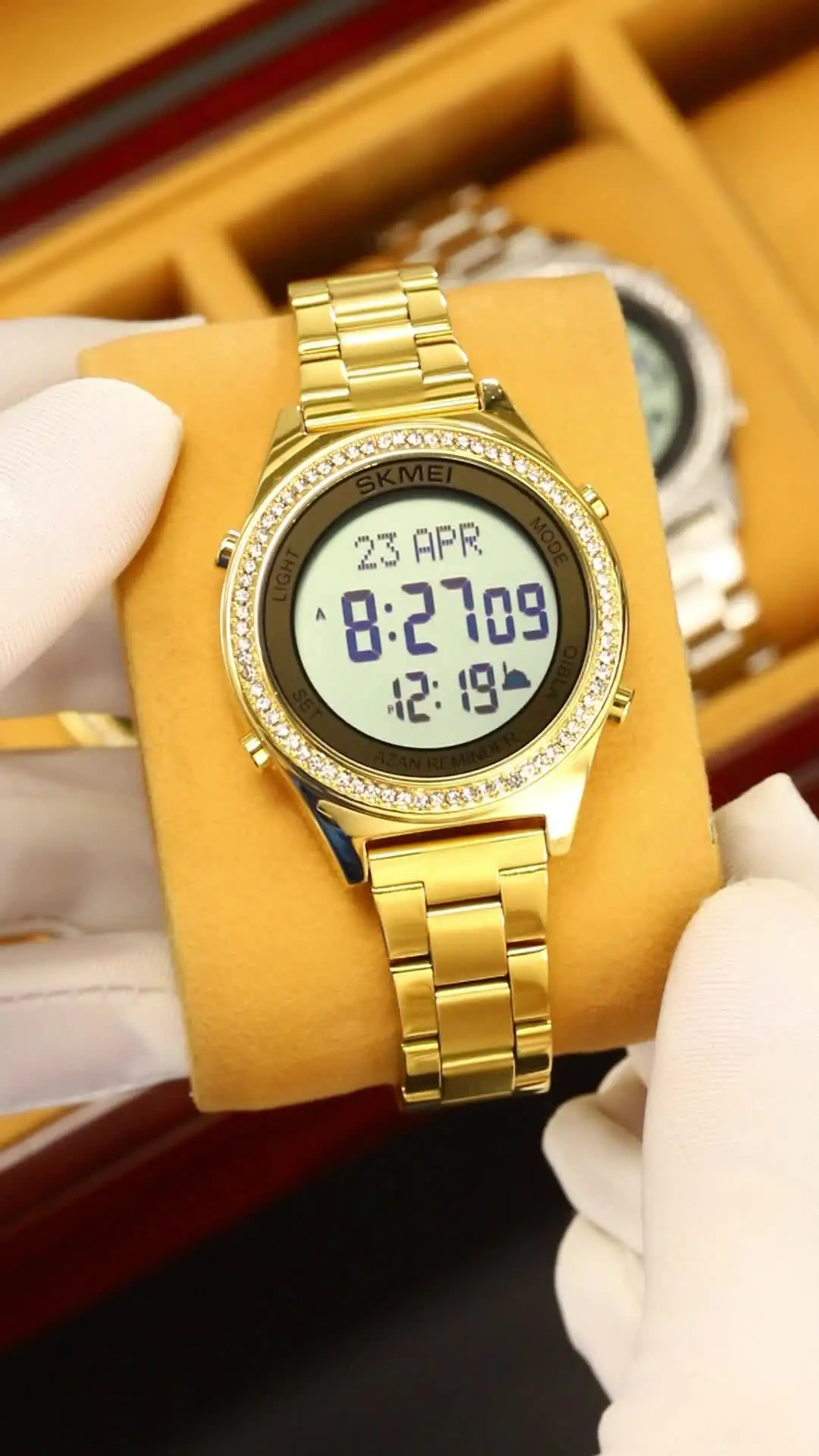 SKMEI 2330 Muslim Azan Clock Watch Qibla Direction Compass