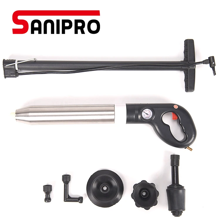 
Sanipro Bathroom Toilet Plungers High Pressure Pump Cleaner Powerful Air Plunge Dredge Drain Blaster Gun 