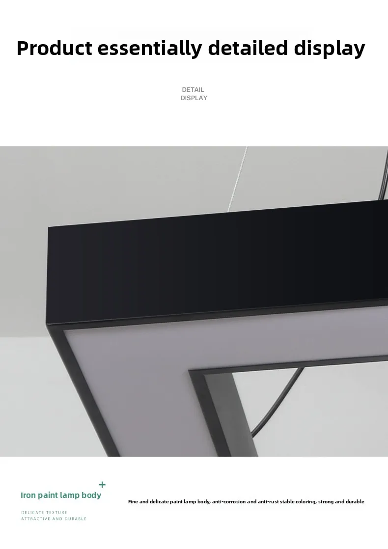 product high quality 40w modern led linear light system aluminum housing pendant office  supermarket shop lighting-23