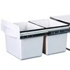 400mm cabinet trash bin bottom mounted pull out waste bin