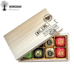 wooden box for tea packing