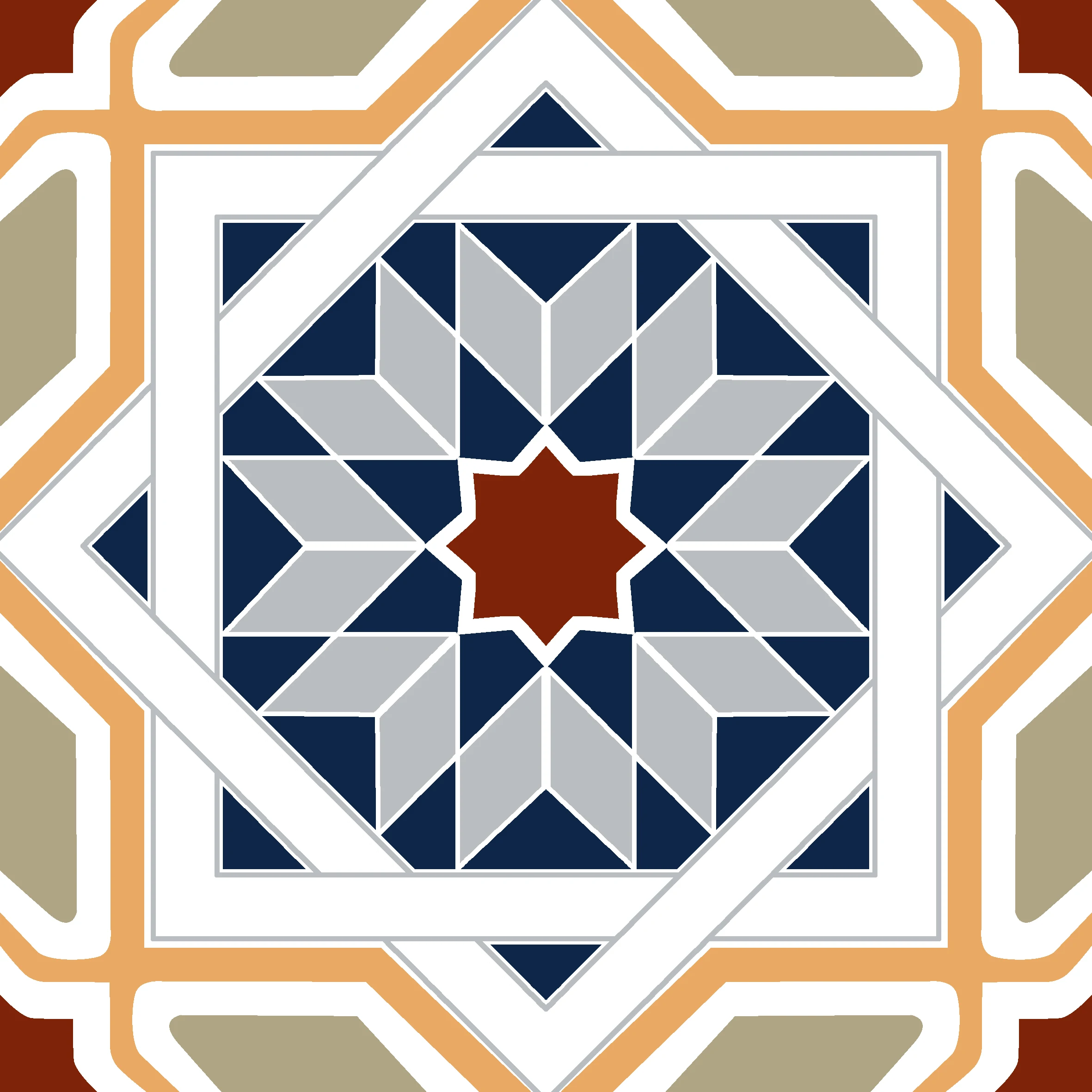 12x12 decorative floral ceramic art floor tile flower print