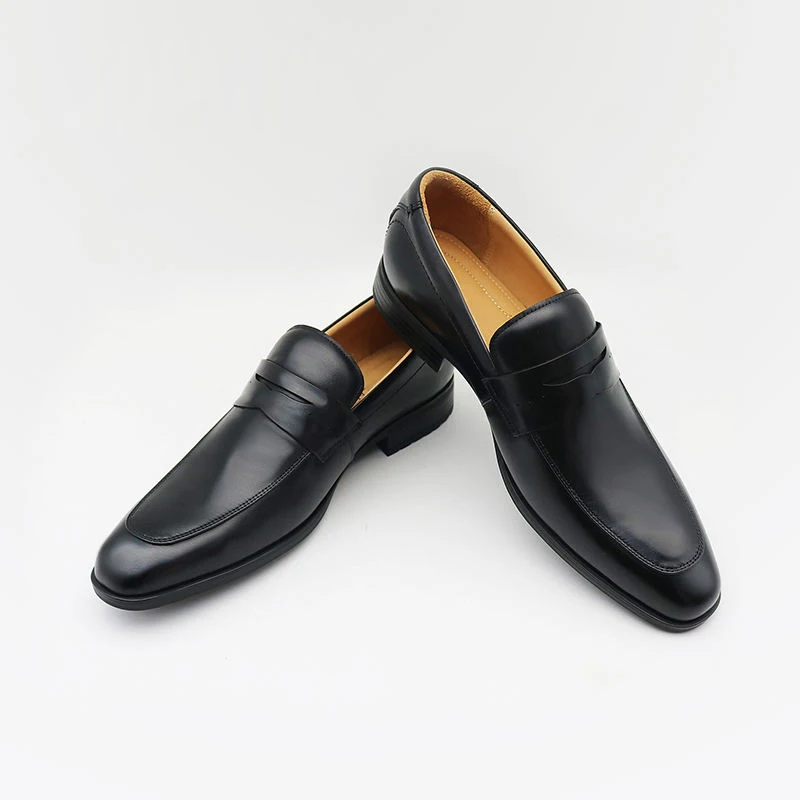 Hot Sale Genuine Leather Office Shoes Casual Formal Black Loafers Dress Shoes For Men Alibaba