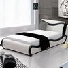 Luxury modern wholesale container hot selling American bedroom furniture white platform single leather bed