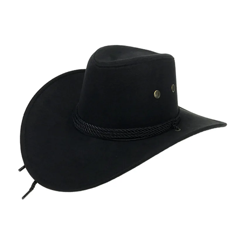 Plain Promotional Cowboy Hat Wool Felt Unisex