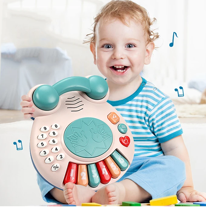Multifunction Educational Baby Music Phone Toy Intelligent Piano Drum ...