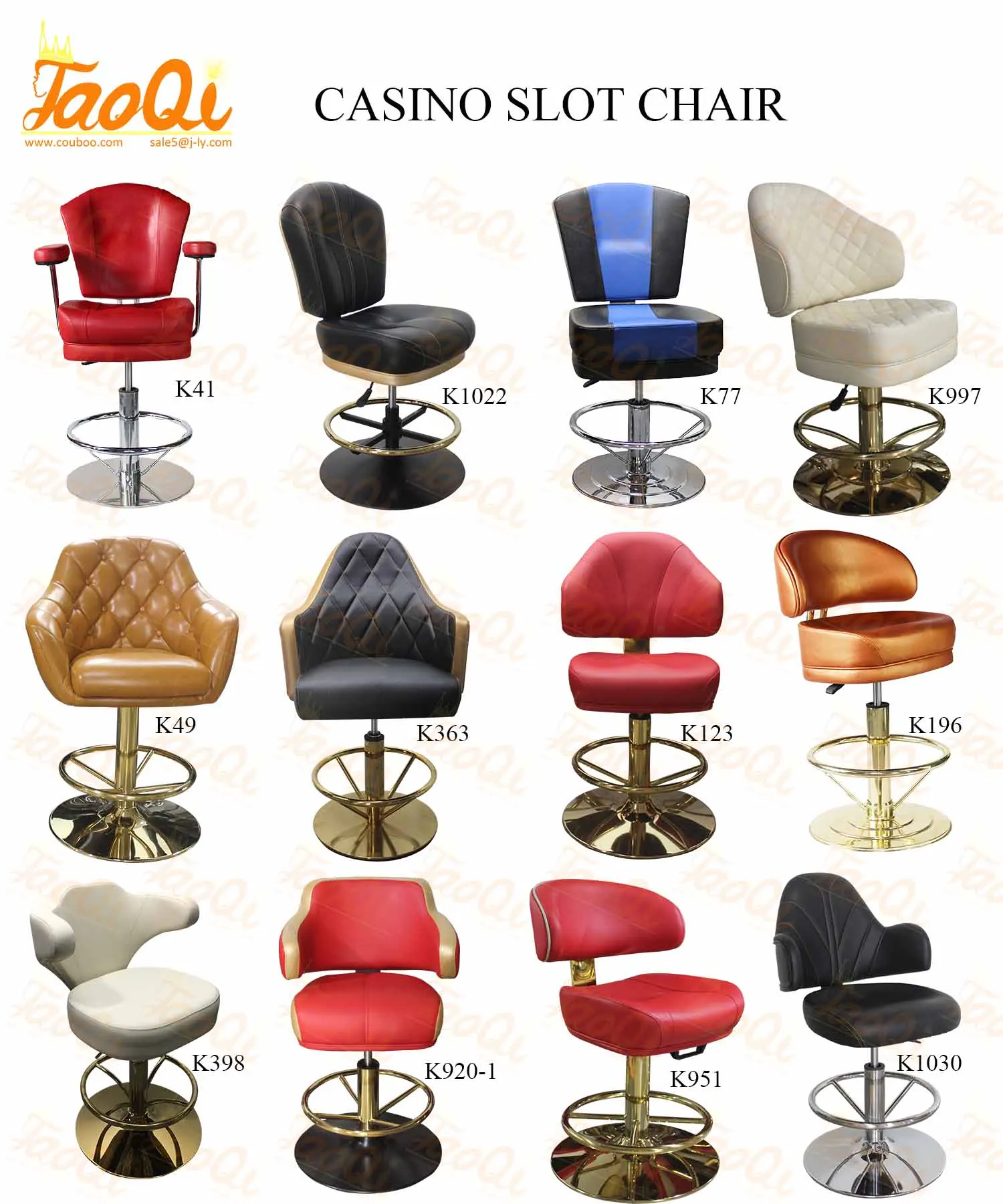 Swivel Gaming Bar Stool Slot Chair Roulette Seating Casino Chair Buy