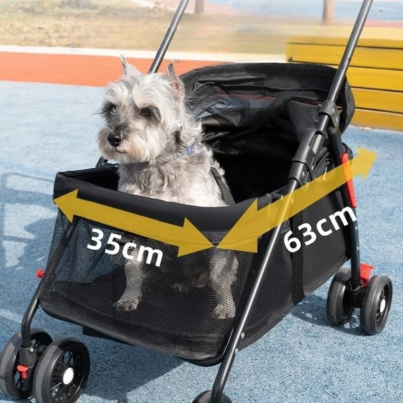 Lightweight And Foldable Trolley For Pet Stroller Dog And Double Pet