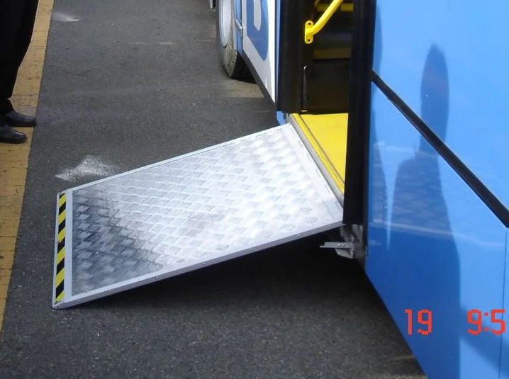 Handicap disabled Manual Wheelchair Ramp Slope for City Bus with CE ...