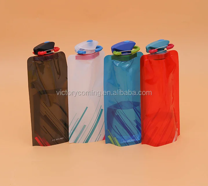 Foldable Travel Drink Sports Foldable Collapsible Water Bottle,BPAfree ...