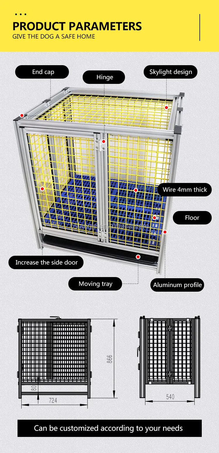 Customized Aluminum Pet Cage Outdoor Dog Carrier Of Dog House - Buy Pet ...