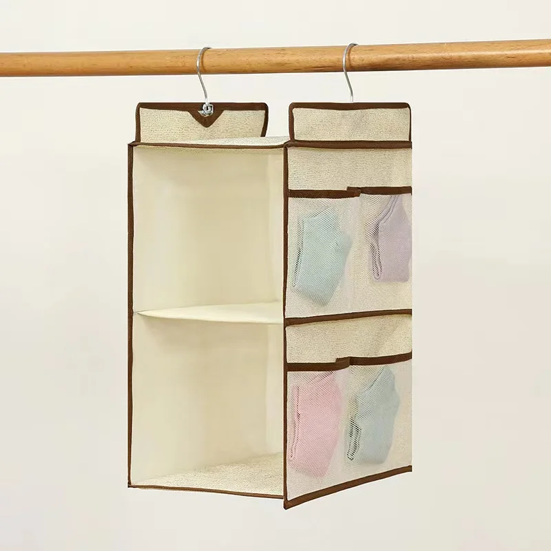 6 Shelf Hanging Closet Organizer Hanging Storage Organizer With 3