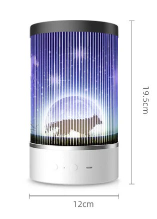 Remote Control Indoor Decoration Bedroom Bedside Portable Animal Shaped Led Projector Table Night Light 1.5W 36V