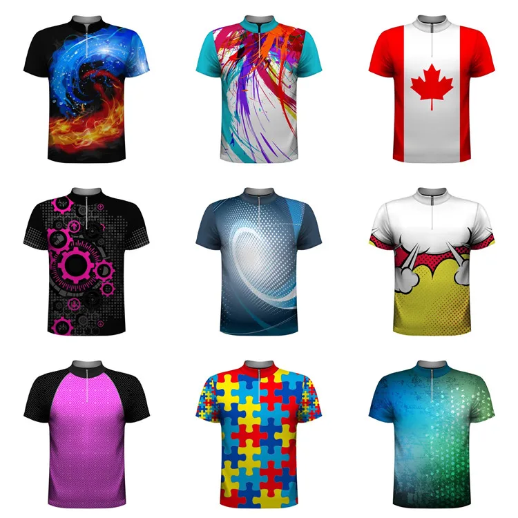 cheap price custom made bowling polo shirts