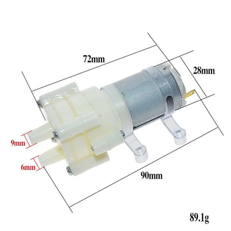 R365 Aquarium Fish Tank Round Water Air Dc Diaphragm Pump Aquarium Air 