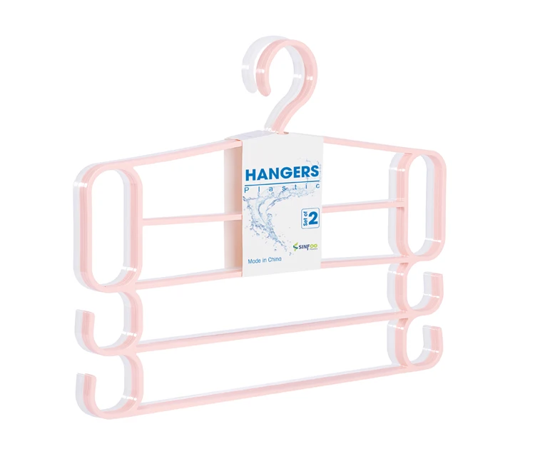 4 Layer Multi Functional Pants Hanger 12kg Pants Storage Rack