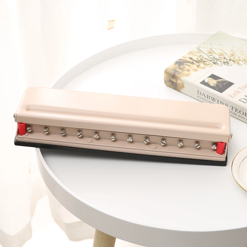 Basics 12hole Punch Staples Arc Desktop Paper Punch 9sheet Capacity