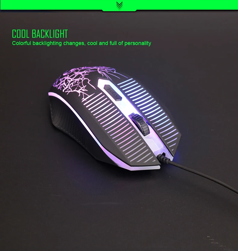 IMICE-souris clavier jeu USB - Marque d'usine, KIT de jeu COMBO clavier et souris de jeu